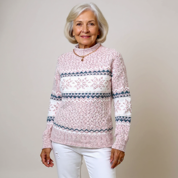 Melanie | Women's Icelandic-Inspired Sweater with Bold Colorful Design