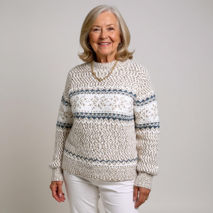 Melanie | Women's Icelandic-Inspired Sweater with Bold Colorful Design