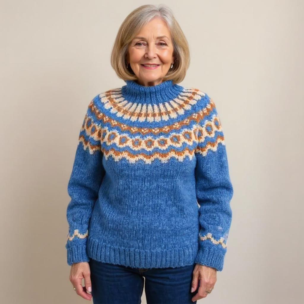 Amara | Women's Relaxed Fit Handmade Icelandic-Style Sweater