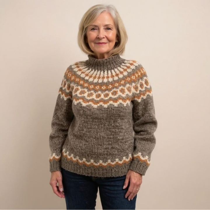 Amara | Women's Relaxed Fit Handmade Icelandic-Style Sweater