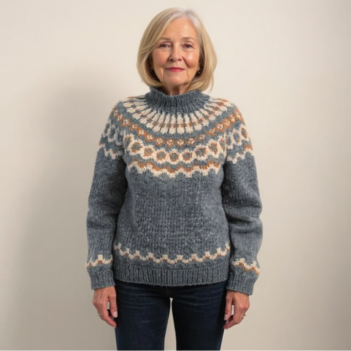 Amara | Women's Relaxed Fit Handmade Icelandic-Style Sweater