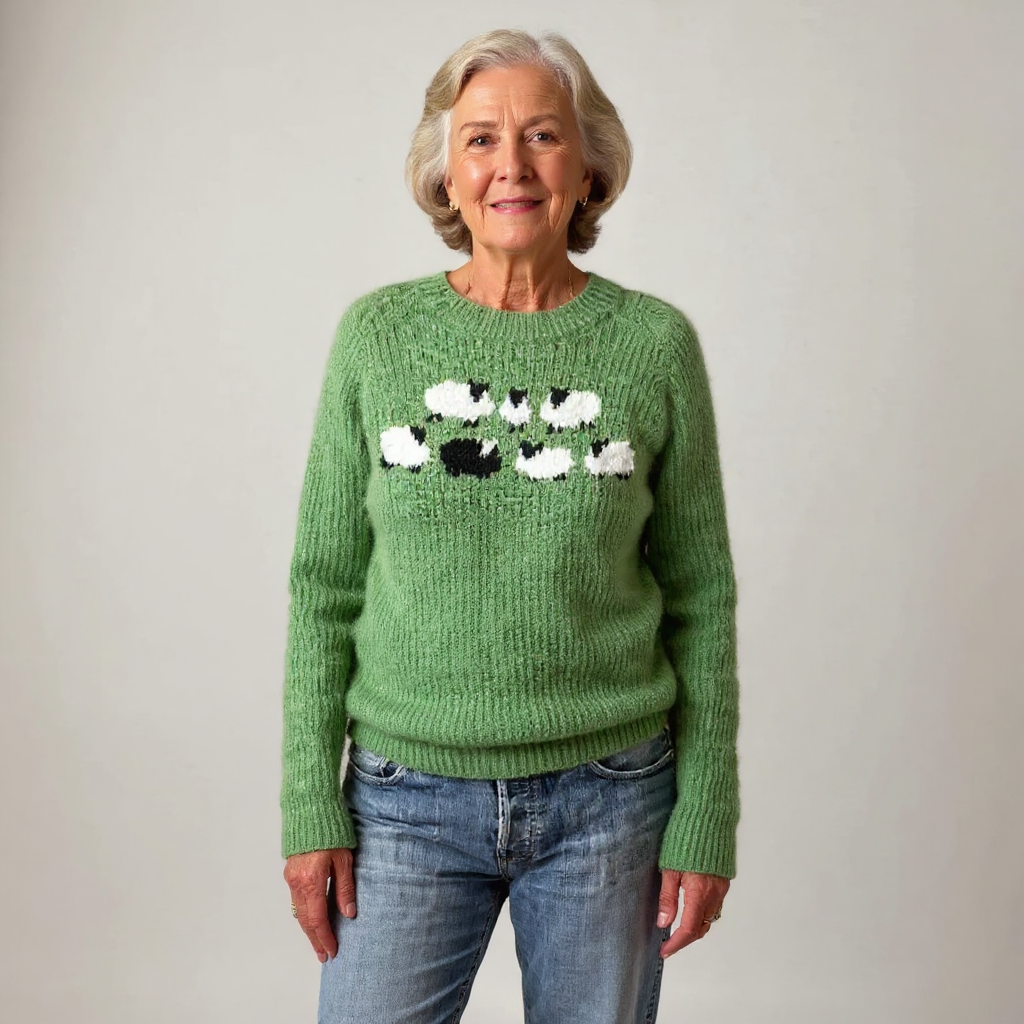 Addison | Women's Icelandic Knit Sweater with Timeless Yoke Design