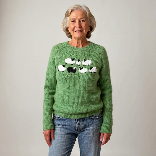 Addison | Women's Icelandic Knit Sweater with Timeless Yoke Design