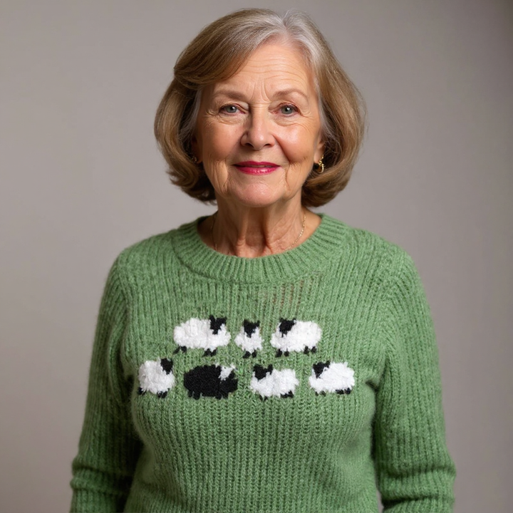 Addison | Women's Icelandic Knit Sweater with Timeless Yoke Design
