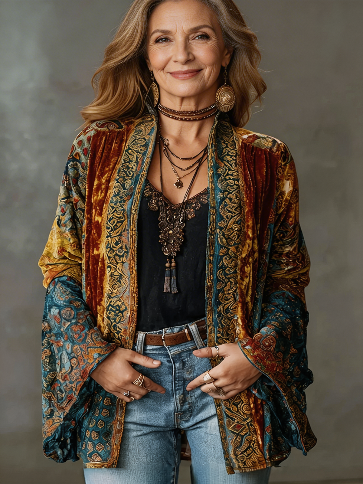 Darcy | Bohemian Embroidered Kimono Cardigan