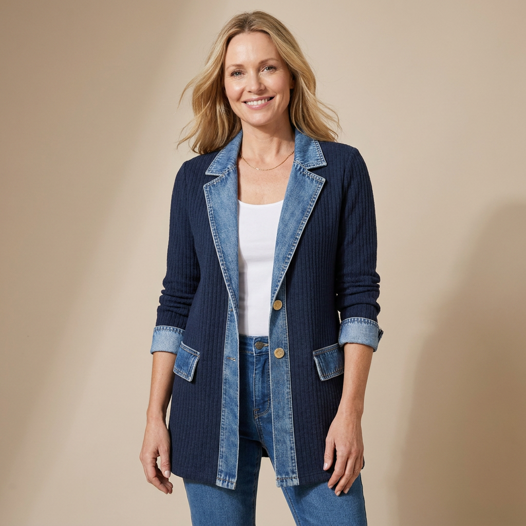 Iona | Women's Casual Denim Jacket with Button Front