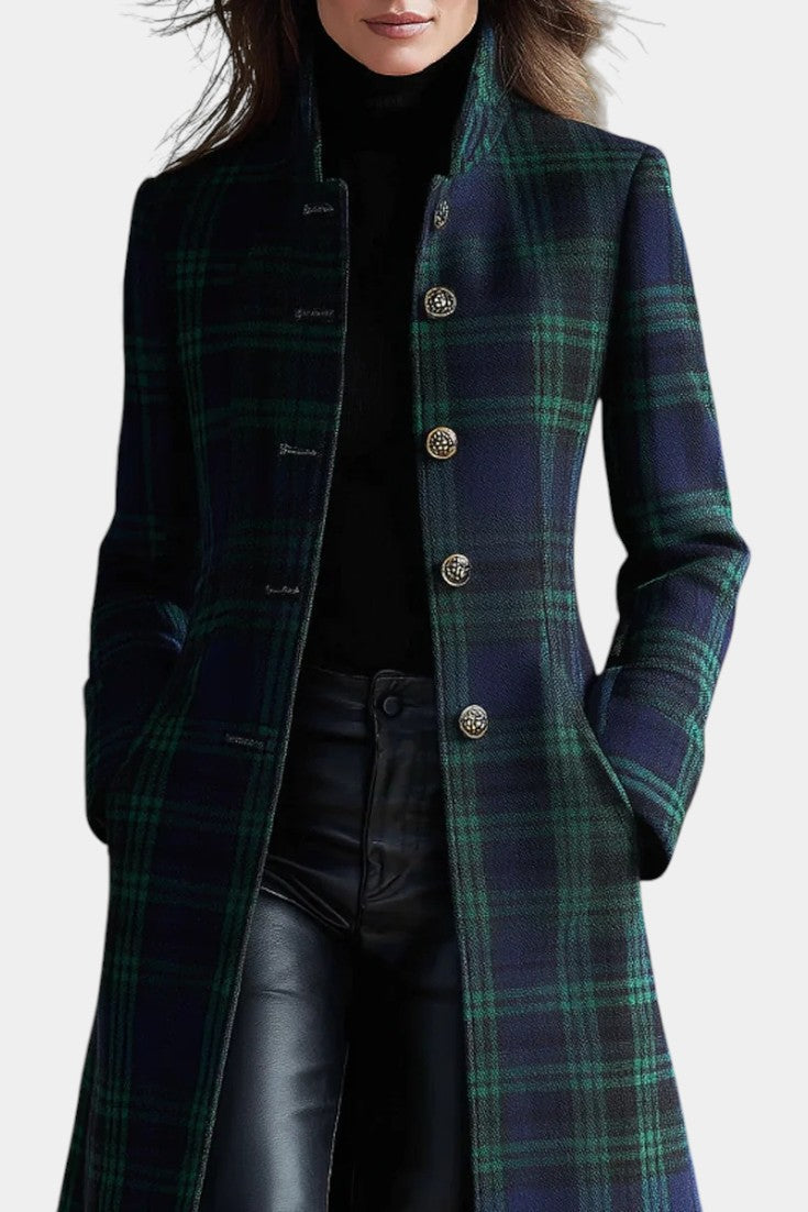 Hayden Rebecca™ | Classic Plaid Elegant Coat