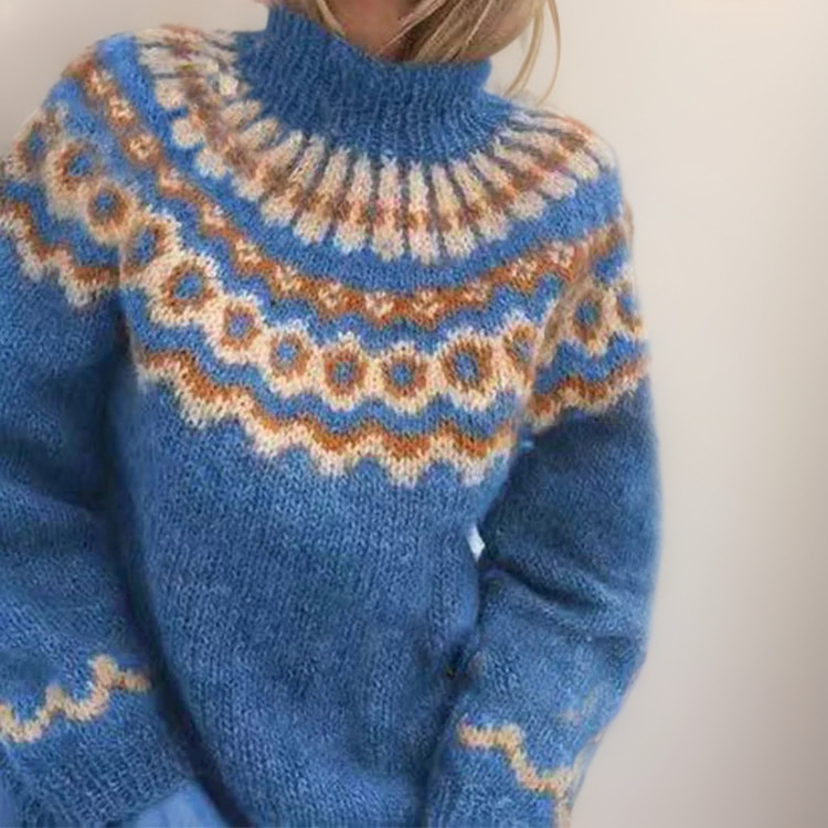 Amara | Women's Relaxed Fit Handmade Icelandic-Style Sweater