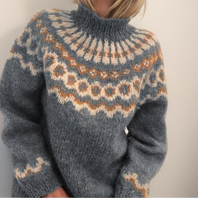Amara | Women's Relaxed Fit Handmade Icelandic-Style Sweater
