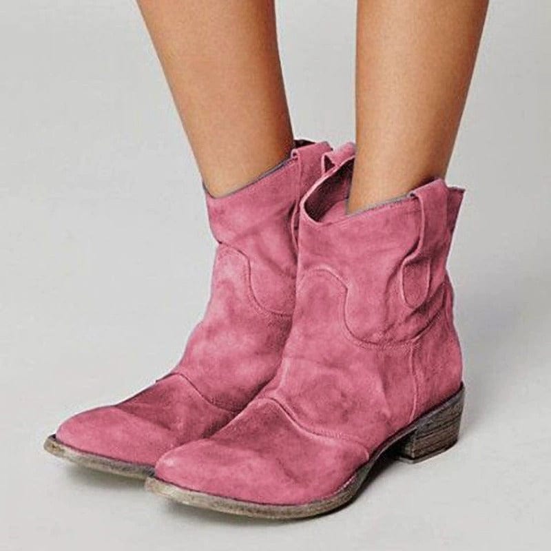 Lyla Ridge Suede Western-Style Boots