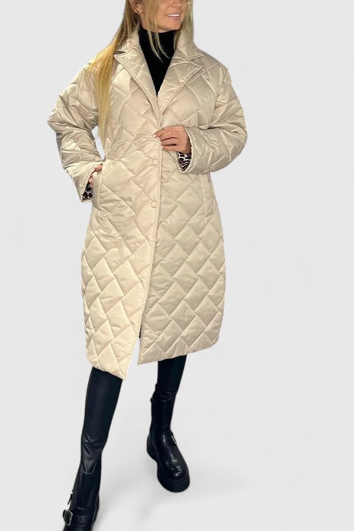Elara | Women's Reversible Quilted Coat with Dual Wearable Styles