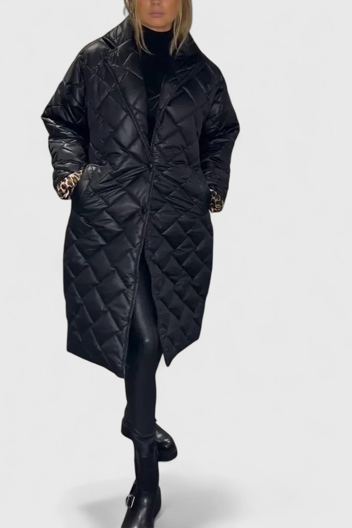 Elara | Women's Reversible Quilted Coat with Dual Wearable Styles