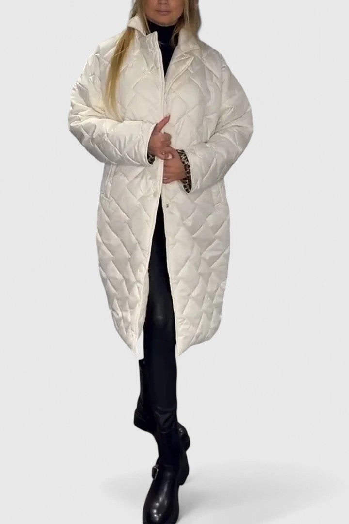 Elara | Women's Reversible Quilted Coat with Dual Wearable Styles