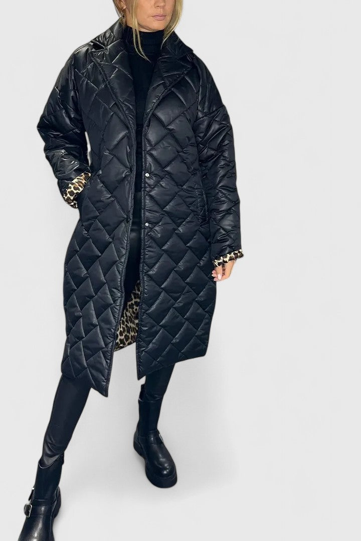 Elara | Women's Reversible Quilted Coat with Dual Wearable Styles