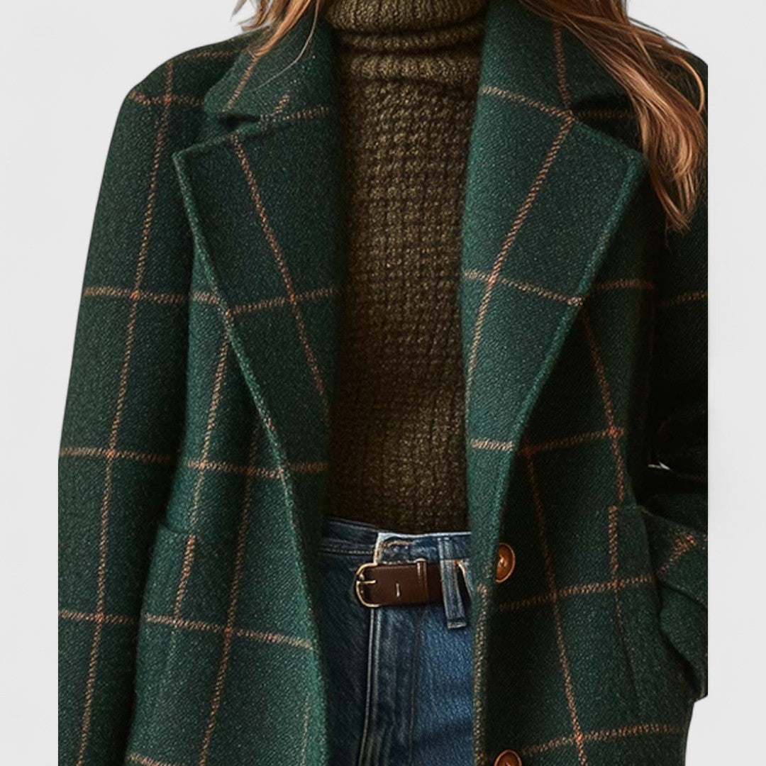 Fiona – Timeless Checked Coat