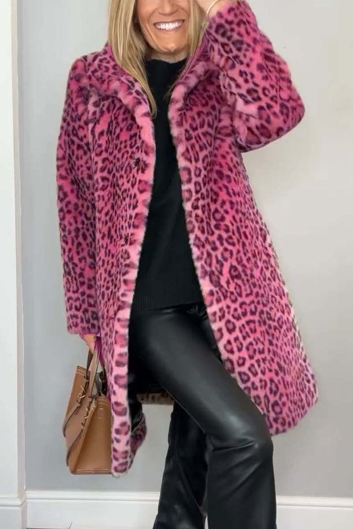 Lizzie - Animal Print Leopard Coat