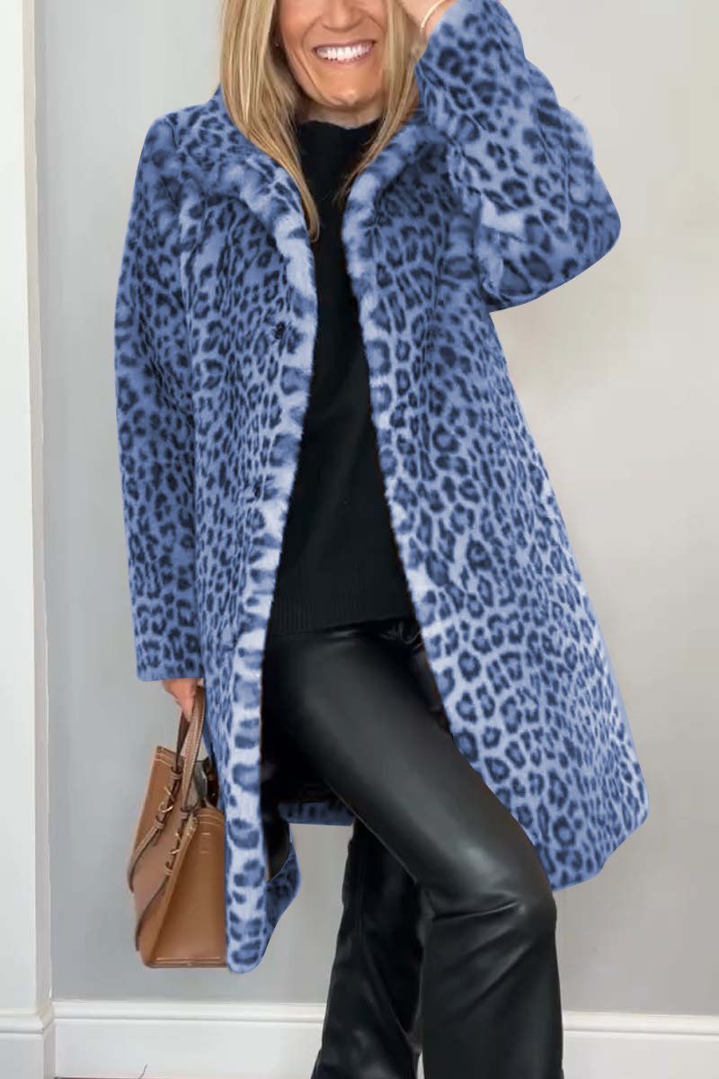 Lizzie - Animal Print Leopard Coat