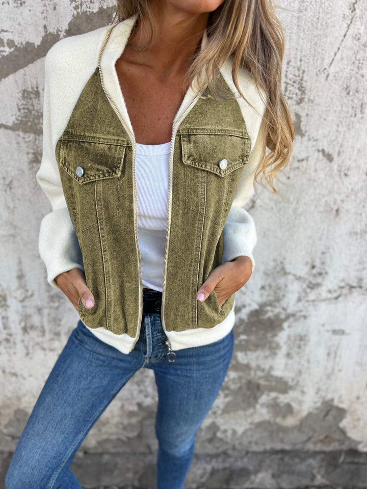 Zoe | Women's Relaxed Fit Classic Denim Jacket with Button Front