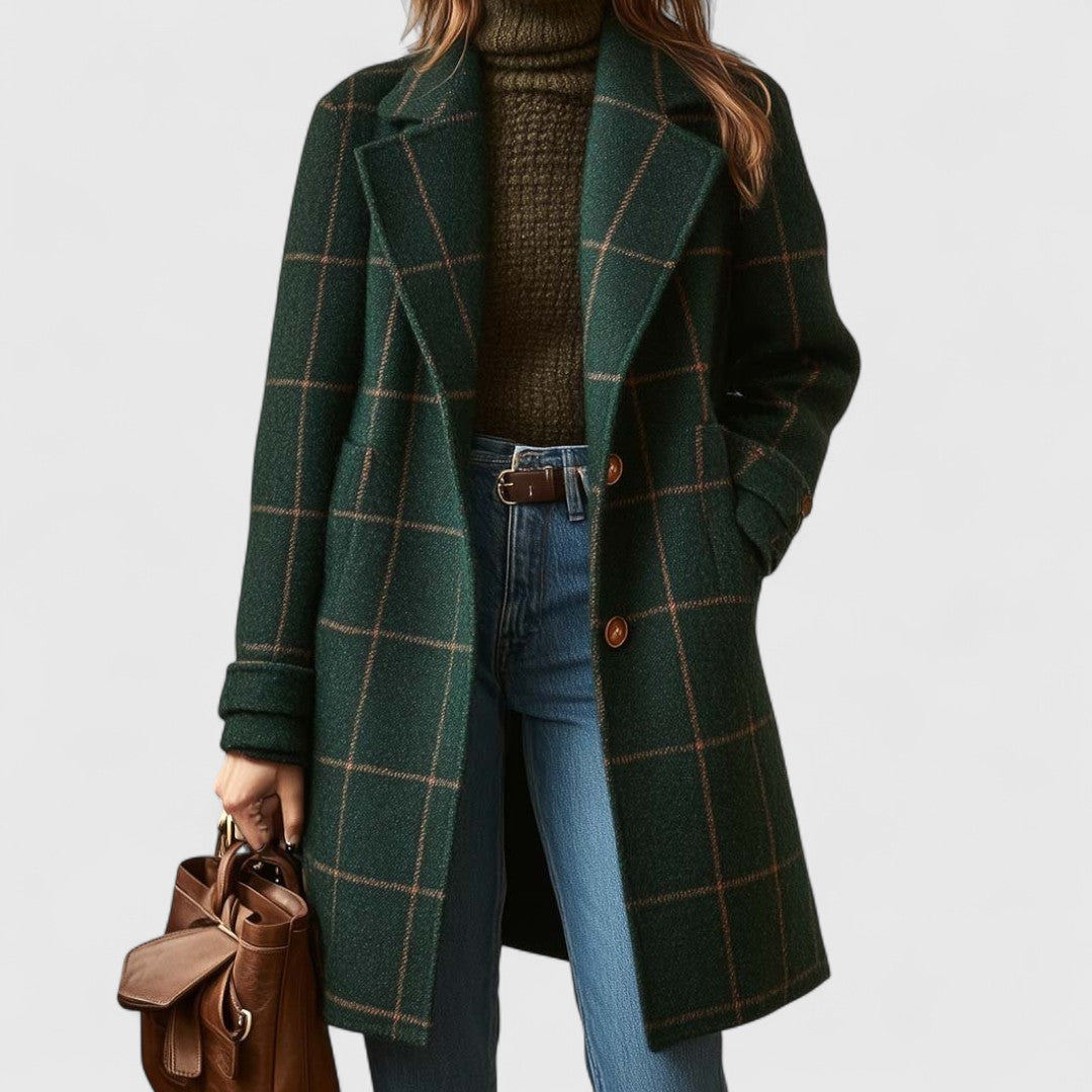 Fiona – Timeless Checked Coat