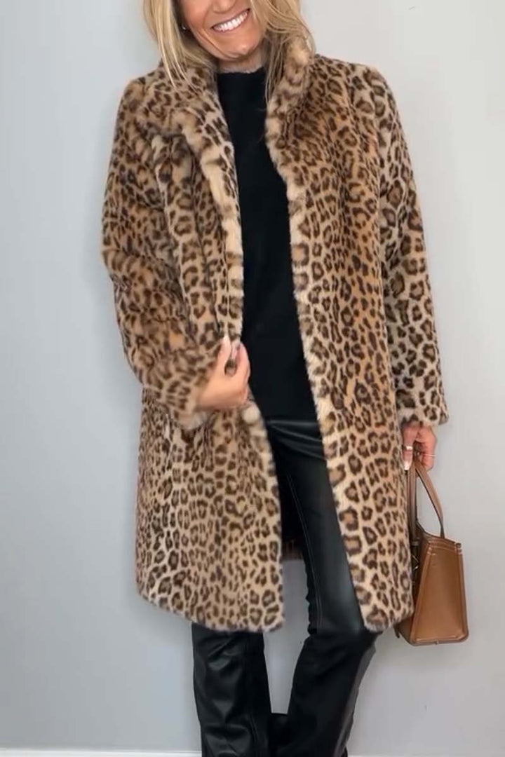 Lizzie - Animal Print Leopard Coat