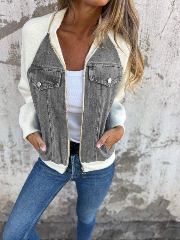 Zoe | Women's Relaxed Fit Classic Denim Jacket with Button Front