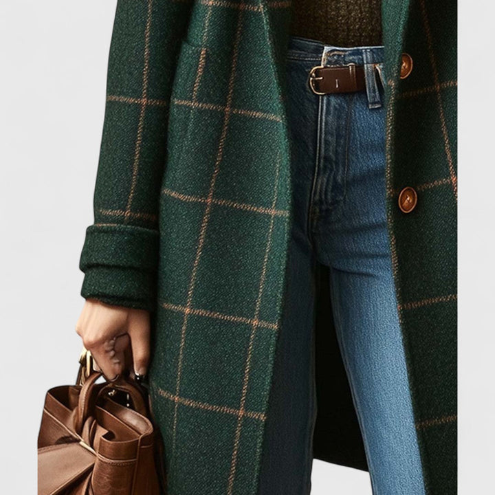 Fiona – Timeless Checked Coat
