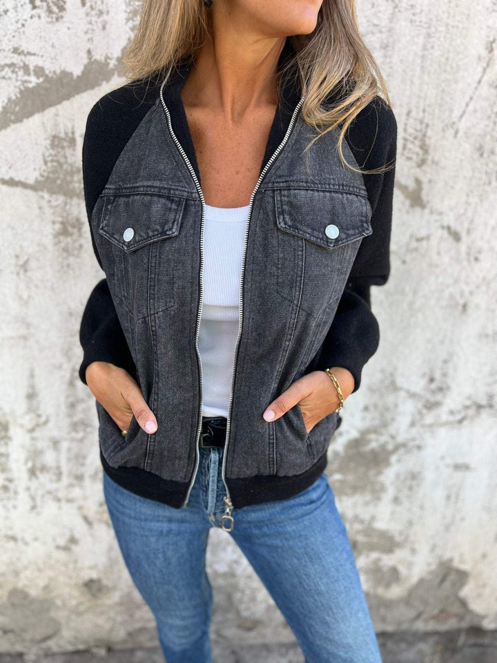 Zoe | Women's Relaxed Fit Classic Denim Jacket with Button Front