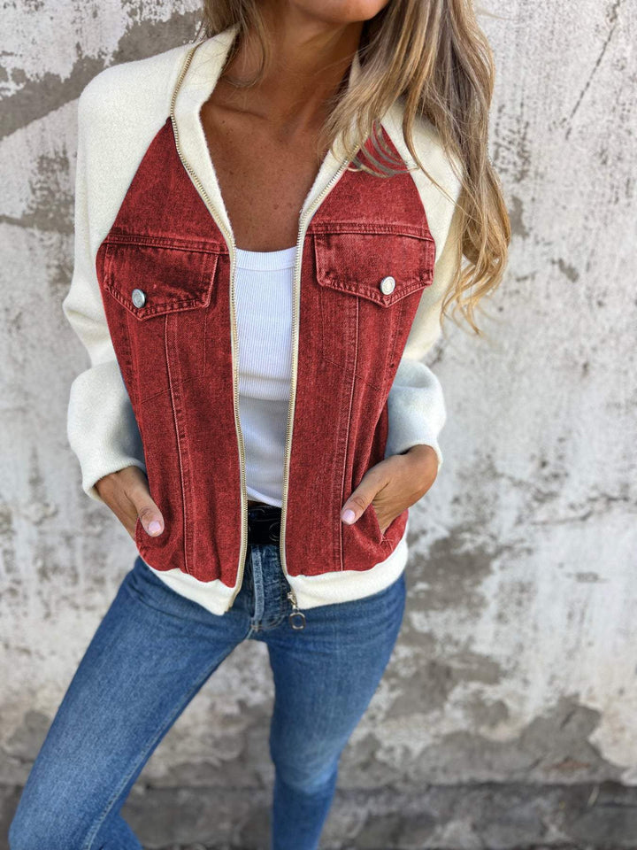 Zoe | Women's Relaxed Fit Classic Denim Jacket with Button Front