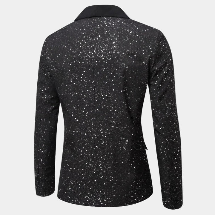 Lennart | Glitter Blazer with Satin Shawl Collar