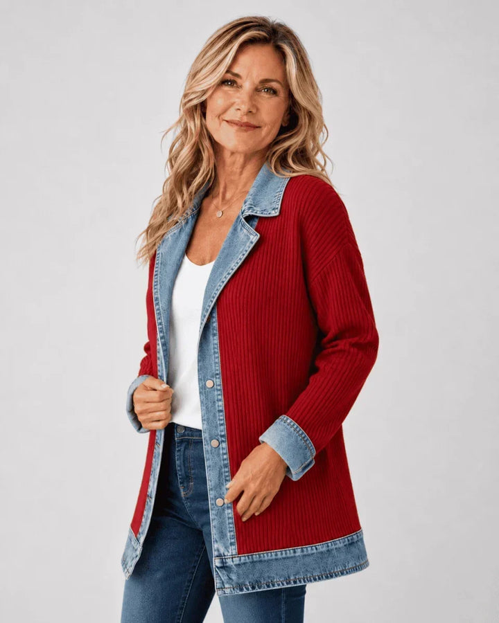 Iona | Women's Casual Denim Jacket with Button Front