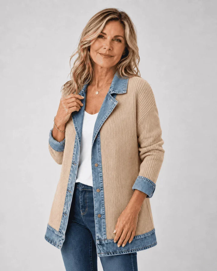Iona | Women's Casual Denim Jacket with Button Front