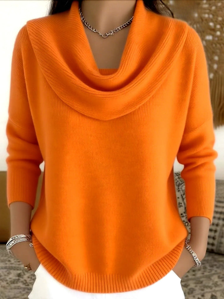 Perdita | Women's Long Sleeve Knit Jumper with Cowl Neck