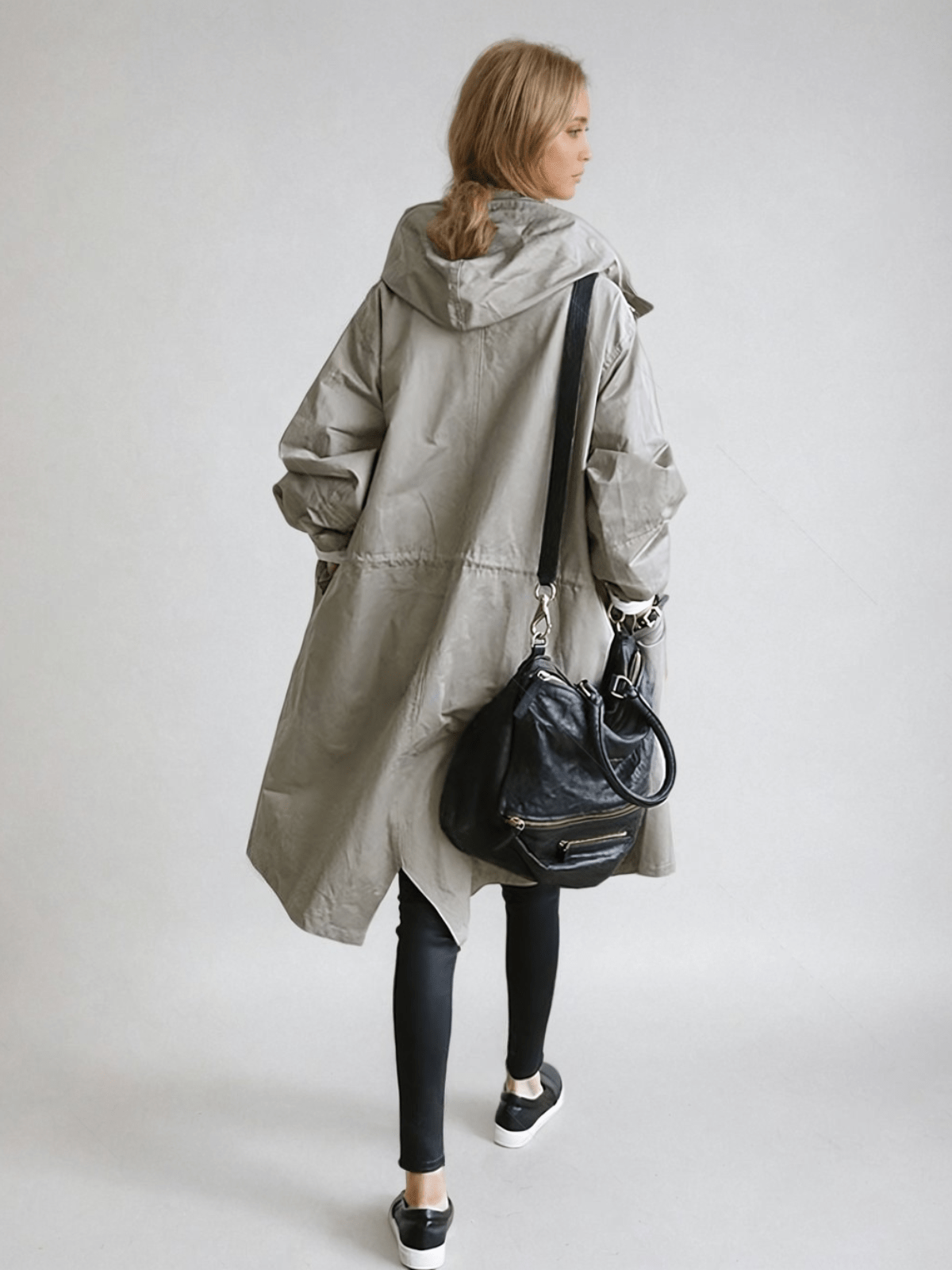 Women's Belted Water-Resistant Trench Coat | Regular Fit | Double-Breasted Longline | Ideal for Commuting and Travel