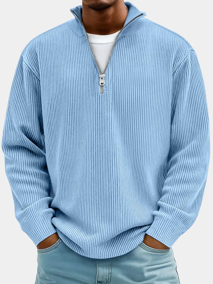 Luuk | Stylish Sweater with Half Zip