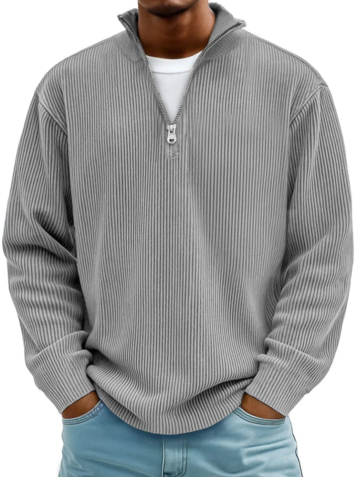 Luuk | Stylish Sweater with Half Zip