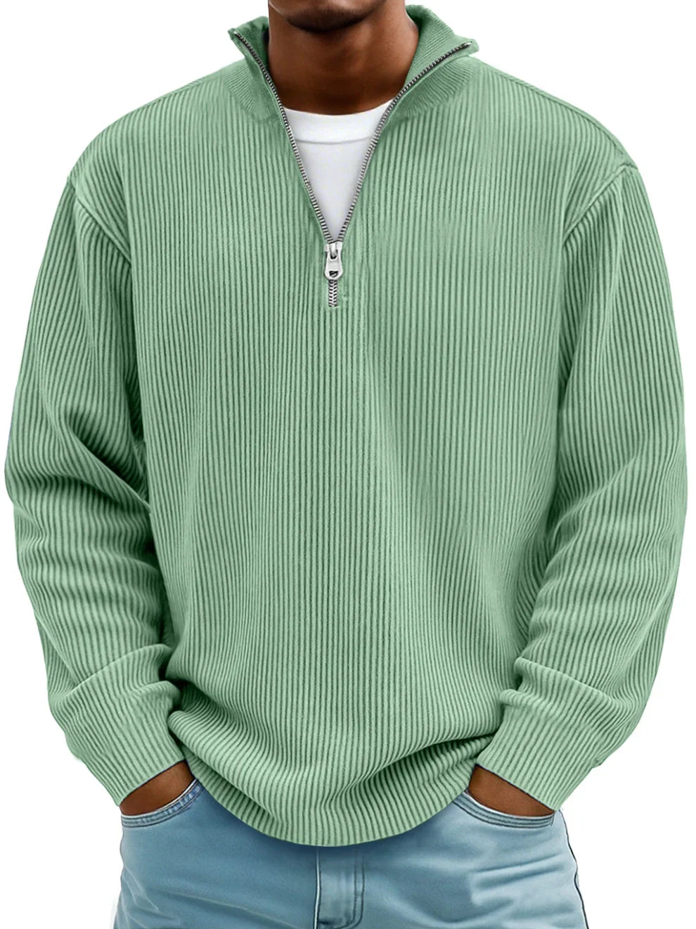 Luuk | Stylish Sweater with Half Zip