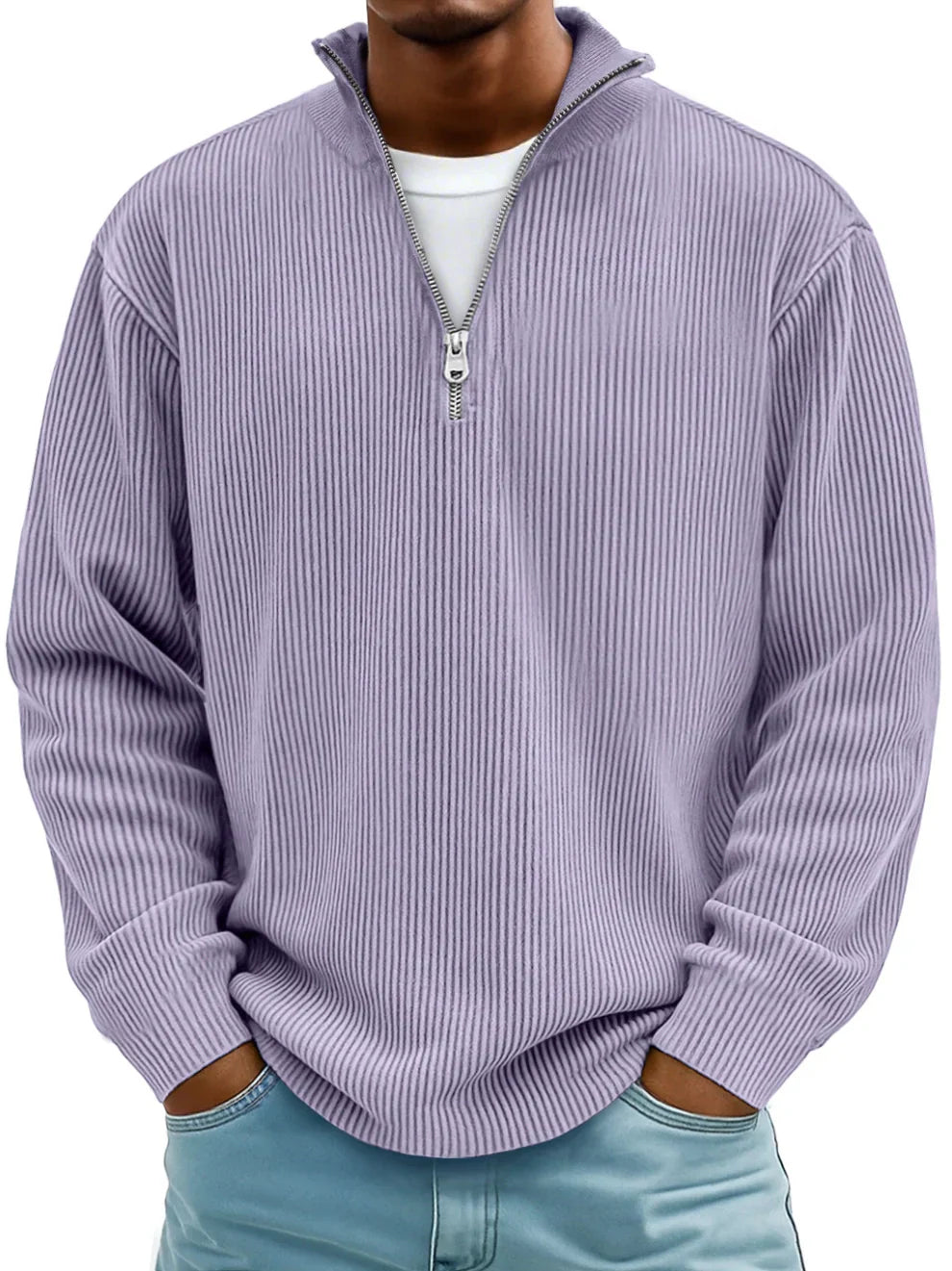 Luuk | Stylish Sweater with Half Zip