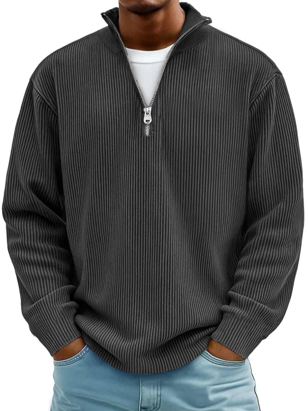 Luuk | Stylish Sweater with Half Zip