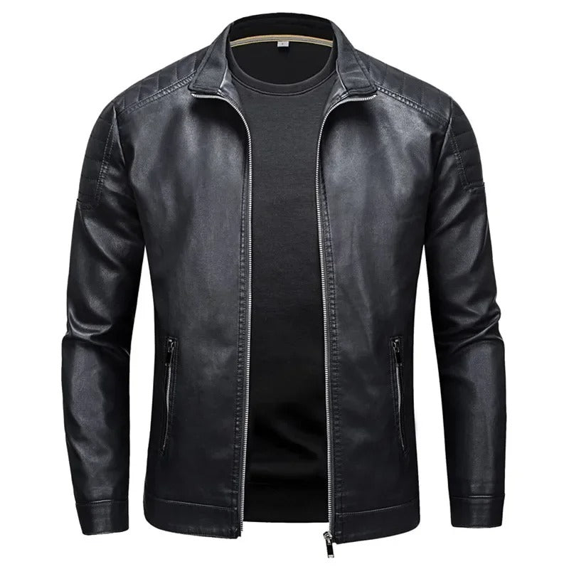 Jacket with High Collar
