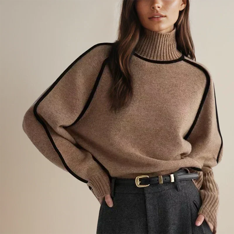 Faylin | Chic Women's Turtleneck Sweater with Elegant Details