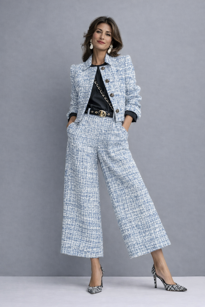 Olivia tailored blazer set in blue