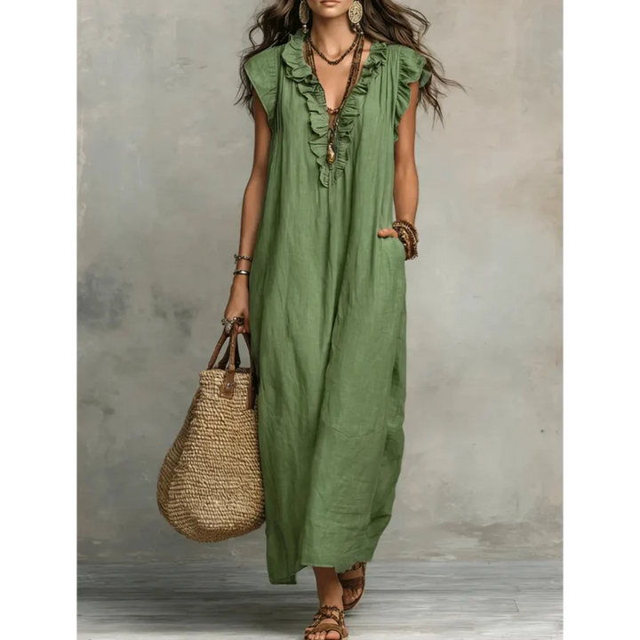 Zoey | Flowing Bohemian Maxi Dress