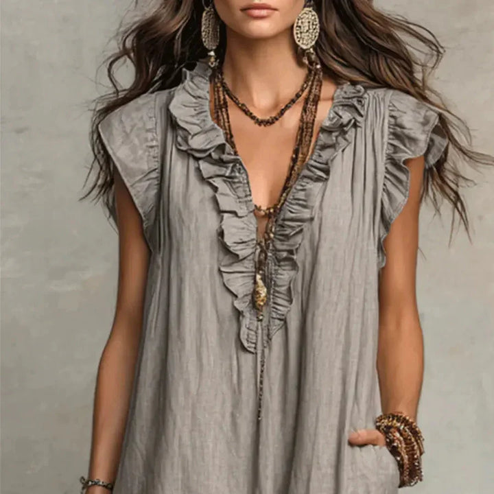 Zoey | Flowing Bohemian Maxi Dress
