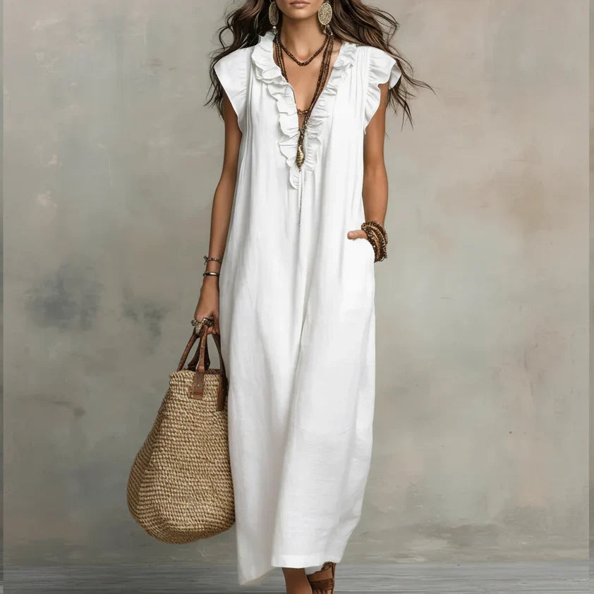 Zoey | Flowing Bohemian Maxi Dress