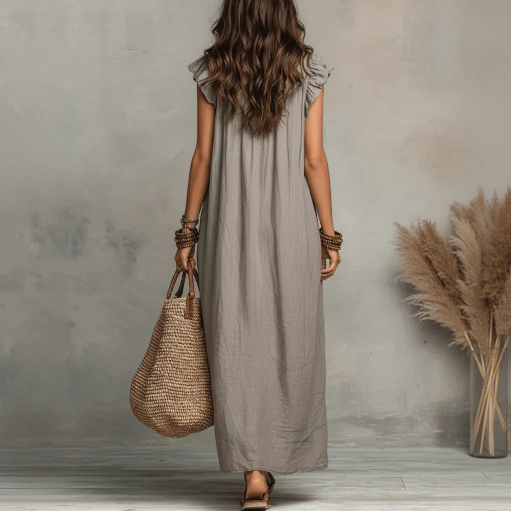 Zoey | Flowing Bohemian Maxi Dress