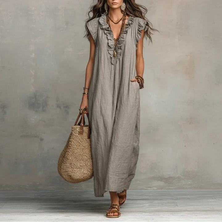 Zoey | Flowing Bohemian Maxi Dress