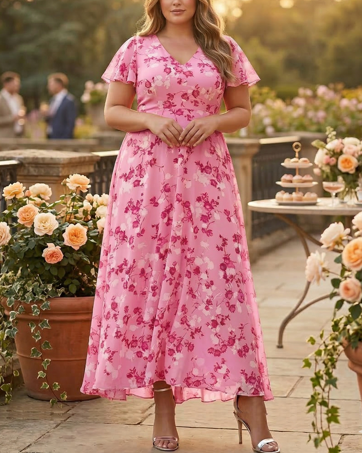 Delia | Elegant Dress with Belly-Enhancing Design