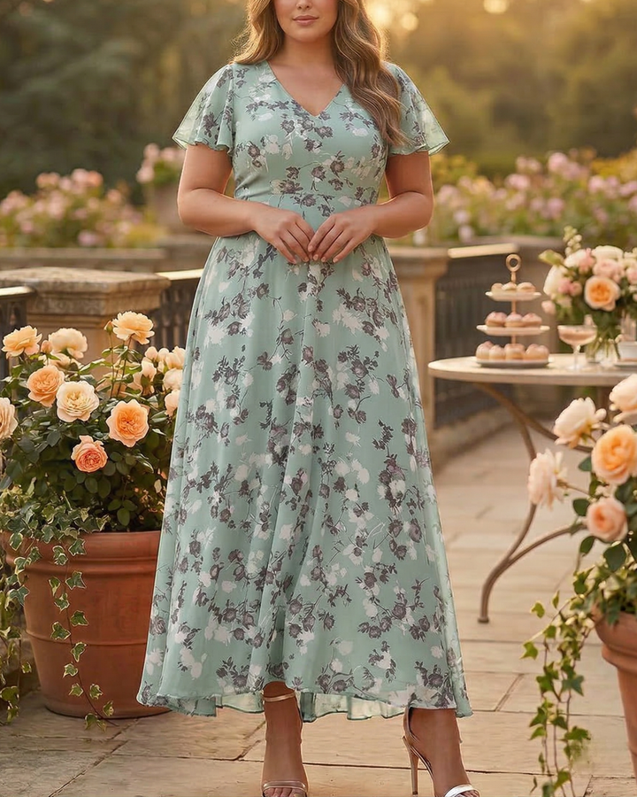 Delia | Elegant Dress with Belly-Enhancing Design