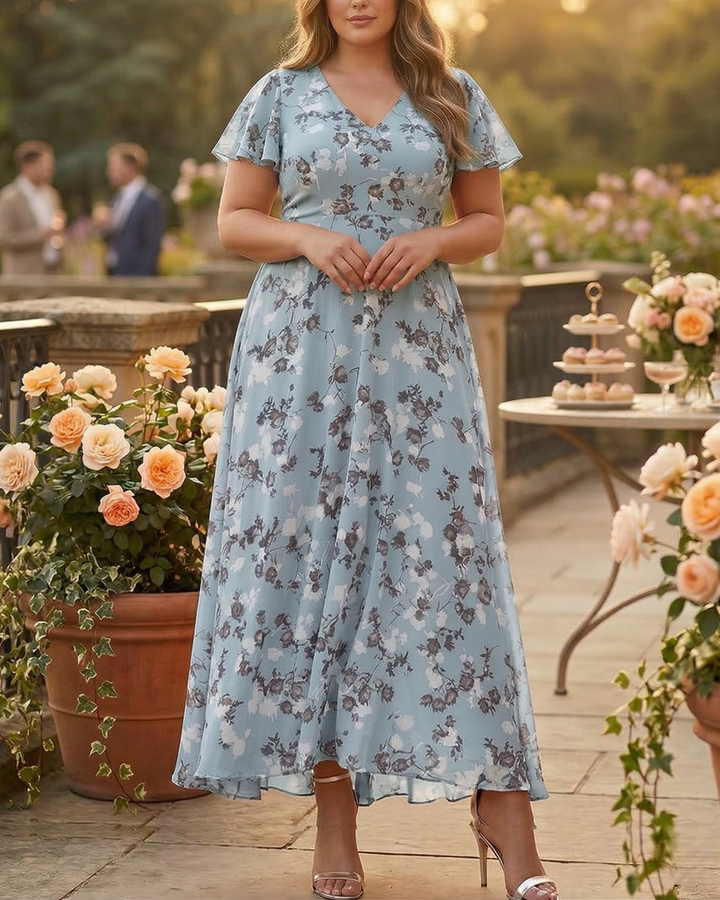 Delia | Elegant Dress with Belly-Enhancing Design