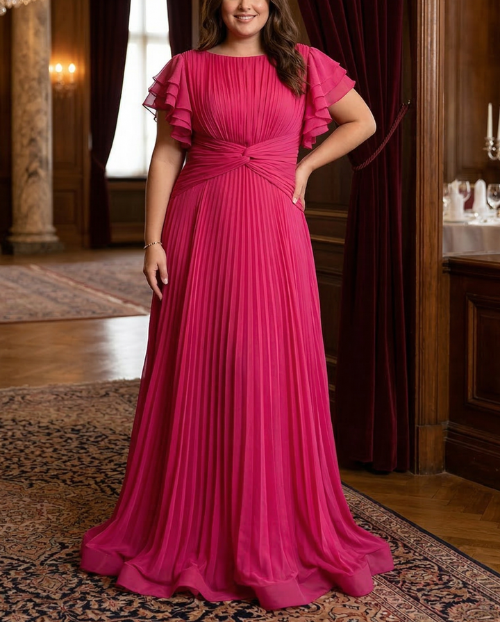 Camille | Elegant Pleated Evening Gown